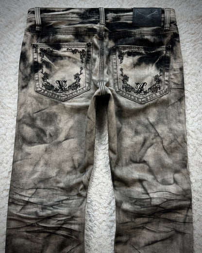 Xfrm Studded Clawmarks Washed Bootcut Jeans