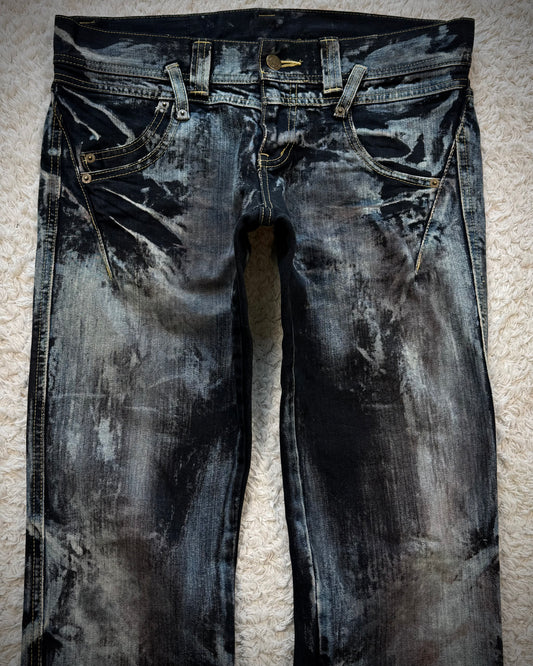 Tornado Mart Marble Washed Slim Jeans