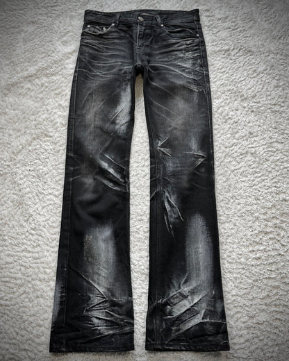 Lagust Clawmarks Coated Bootcut Denim