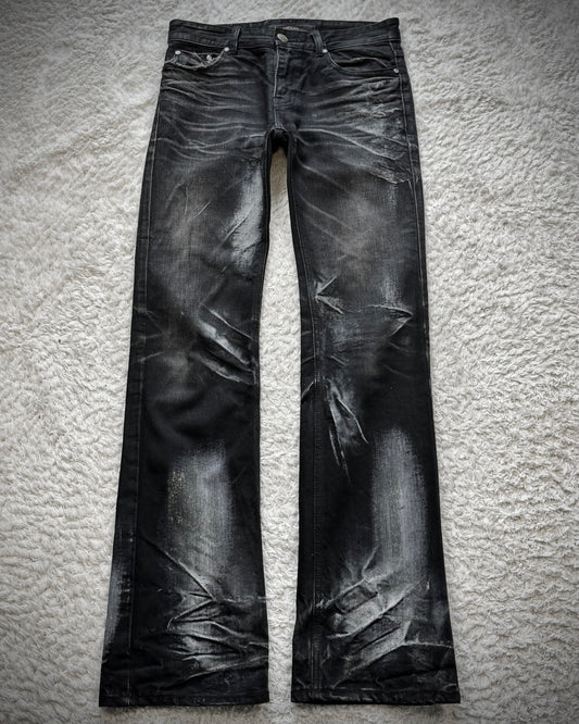 Lagust Clawmarks Coated Bootcut Denim