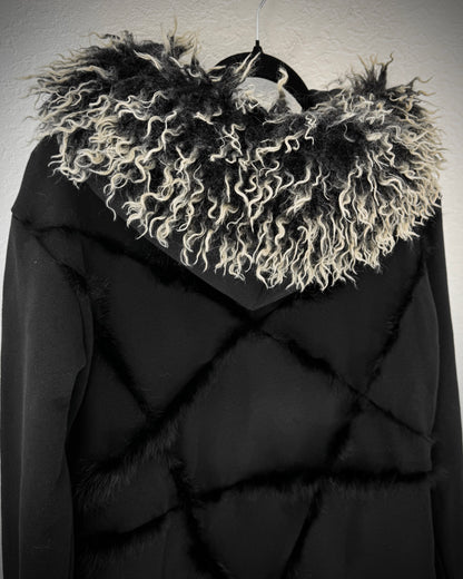 The Space Between Us “Crow” Fur Jacket