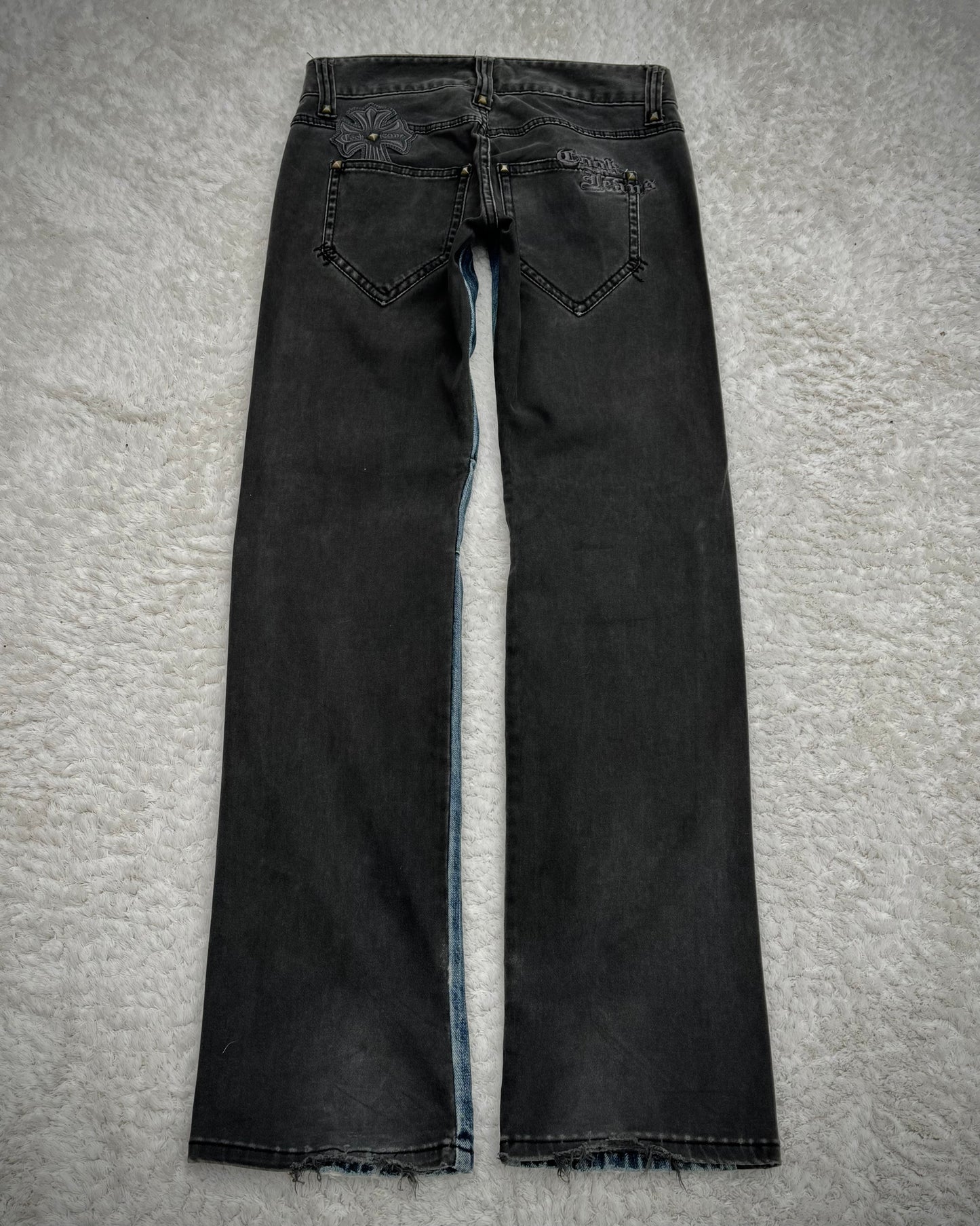 Cook Jeans Two Tone Split Studded Denim