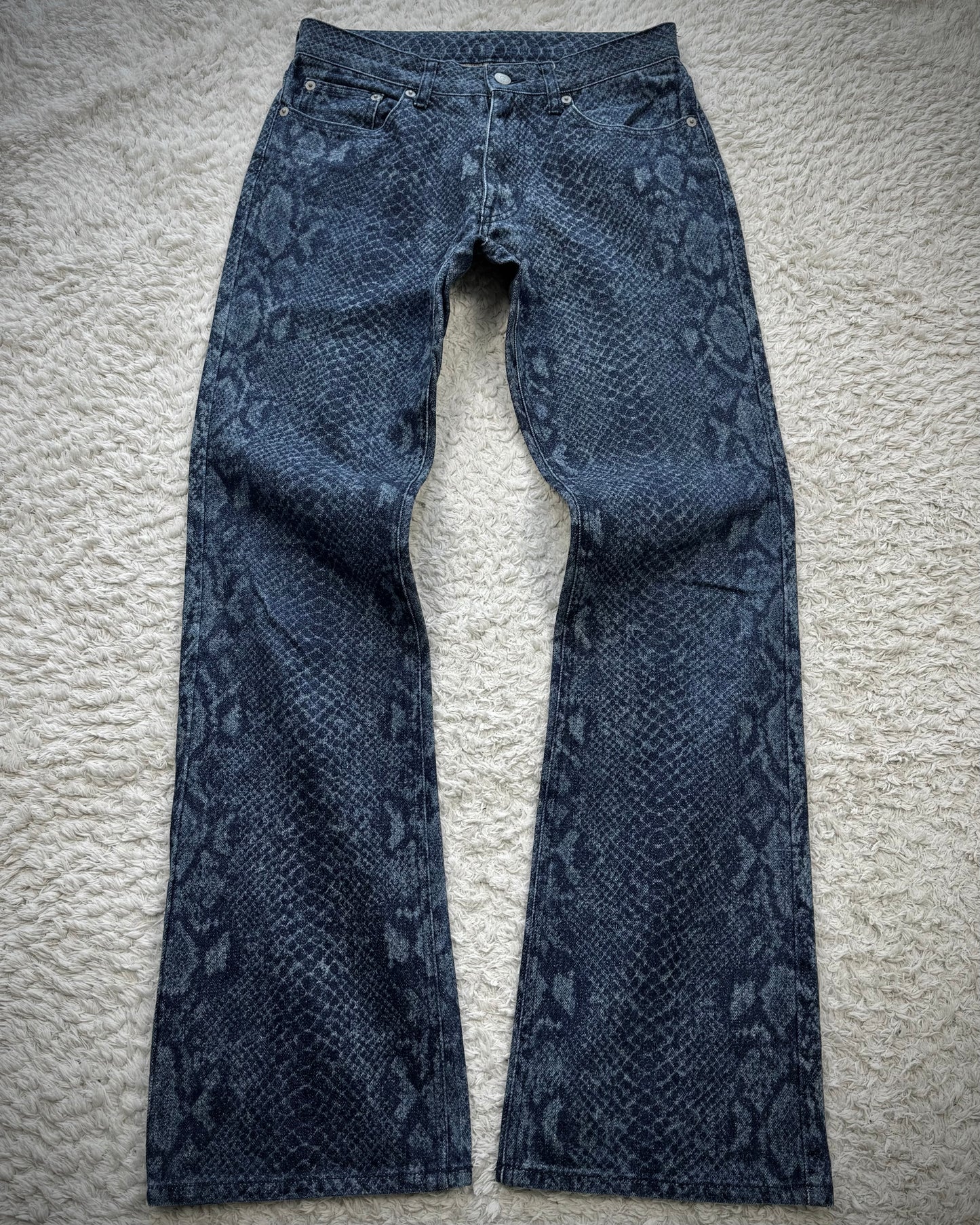 Mossimo Python Pattern Flared Jeans