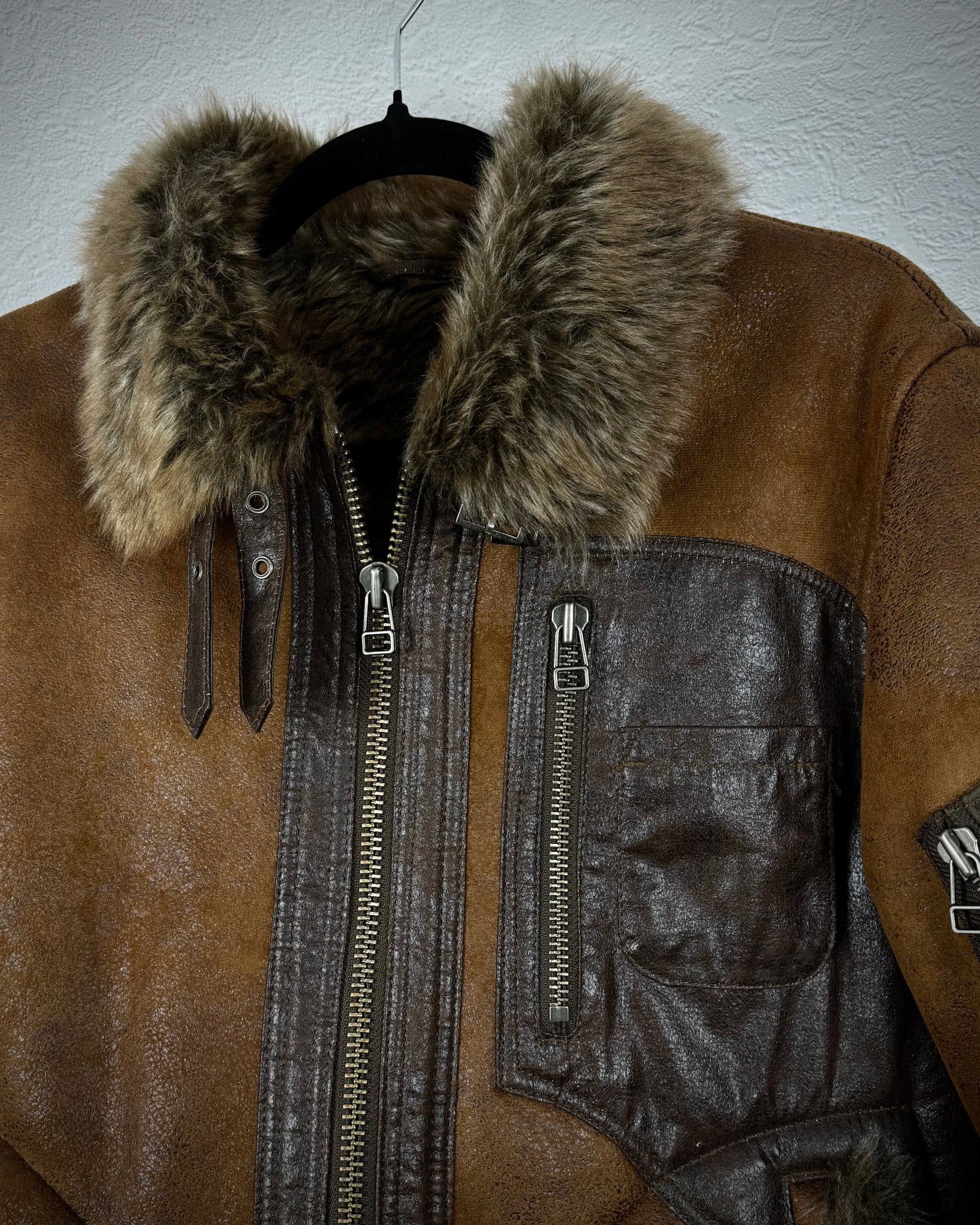 Chevignon Full Fur Suede Jacket