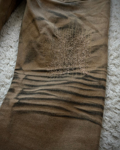 La Gate Mud Clawmarks Washed Bootcut Jeans