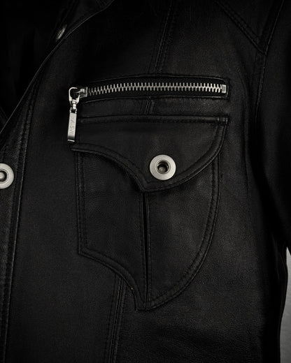 A.S.M. Raccoon Fur Sheepskin Leather Jacket