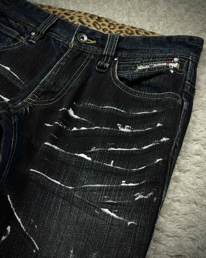 Nicole Club Clawmarks Coated Bootcut Jeans