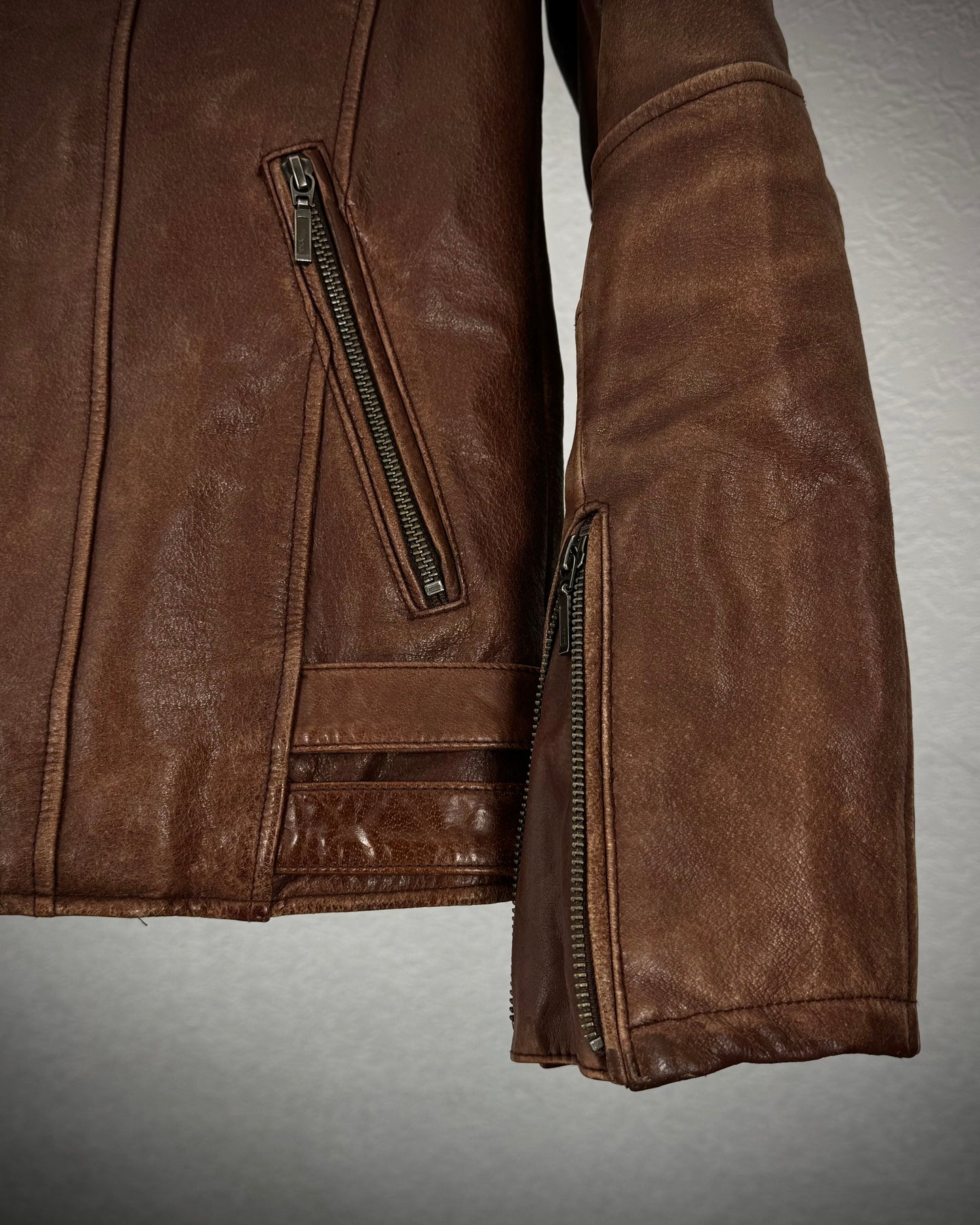 Tornado Mart Vintage Fur Leather Jacket