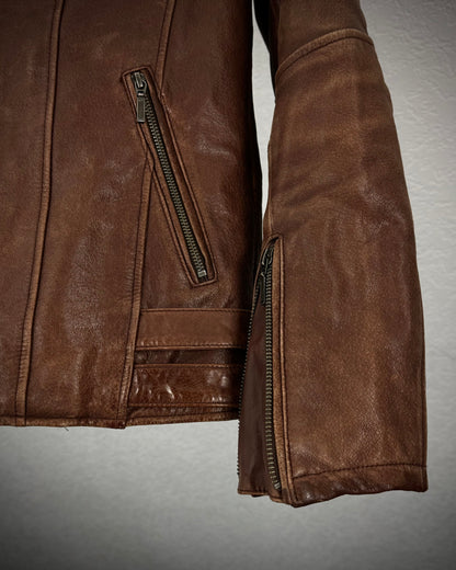 Tornado Mart Vintage Fur Leather Jacket