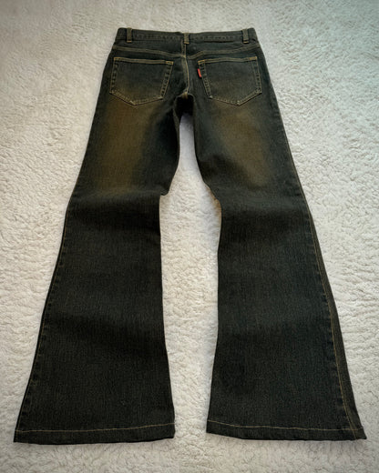 Tornado Mart Mud Washed Flared Jeans