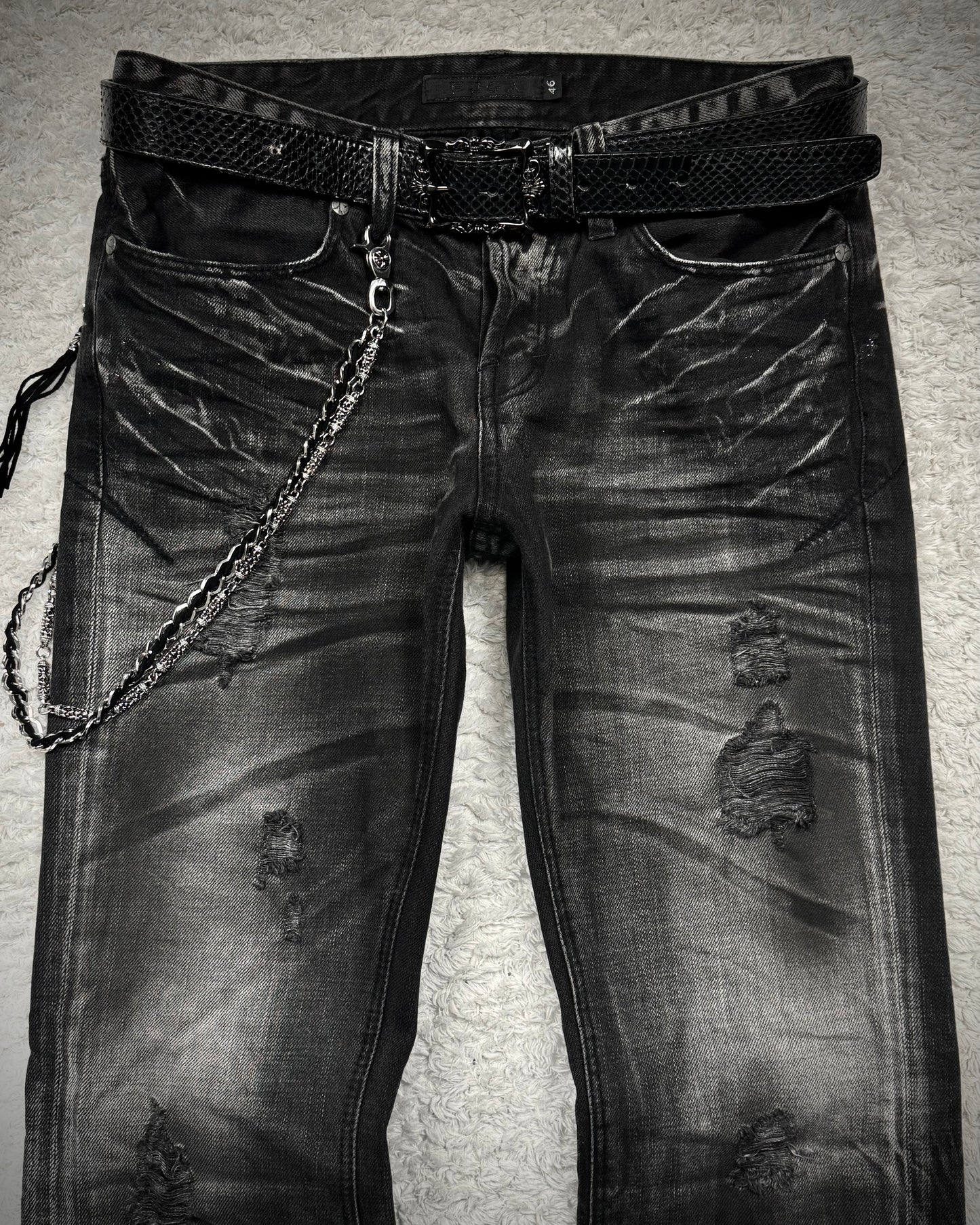 Jack Rose Double Layered Fleur De Lis Wallet Chain