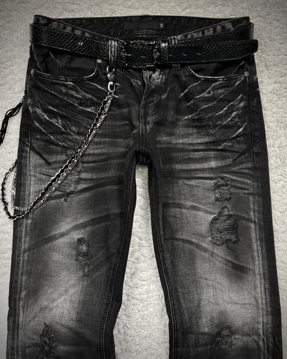 Jack Rose Double Layered Fleur De Lis Wallet Chain