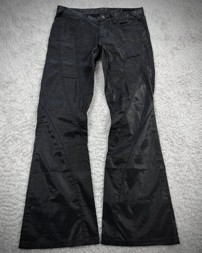 Tornado Mart Python Luster Flared Pants