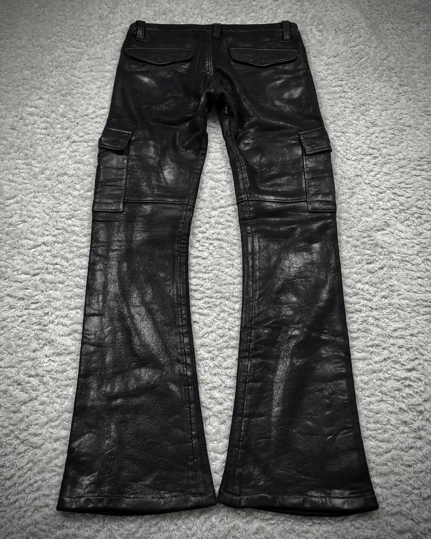 Attack The Mind 7 Heavy Waxed Bootcut Cargo Sweatpants