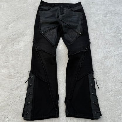 5351 Pour Les Hommes Snakeskin Lace-Up Pants