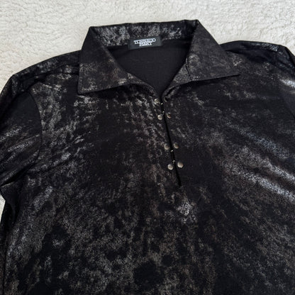 Tornado Mart Leopard Lace-Up Sleeve Longsleeve