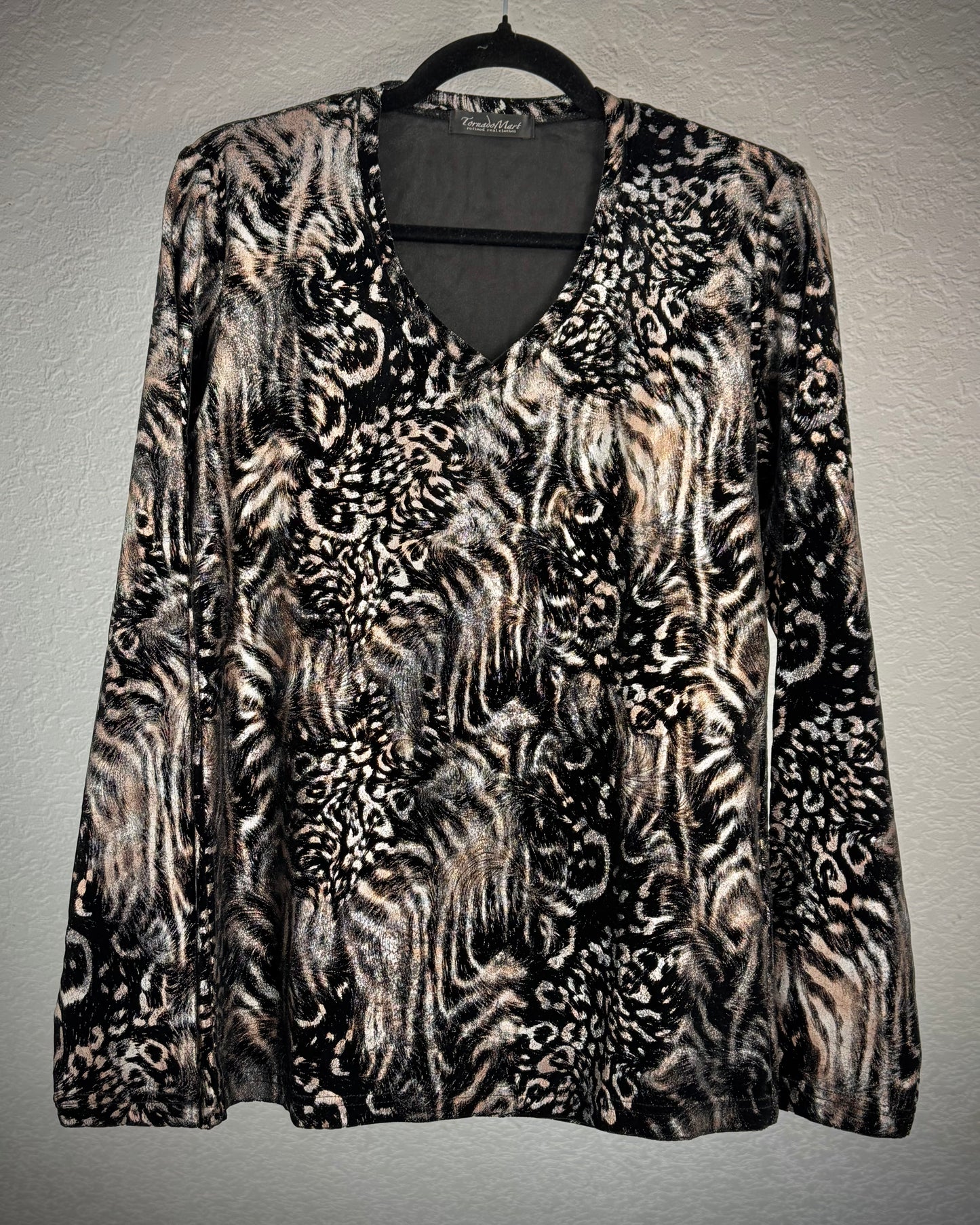 Tornado Mart Leopard Luster Longsleeve Shirt