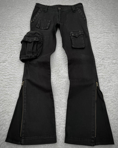 Semantic Design Studded Flared Cargo Pants