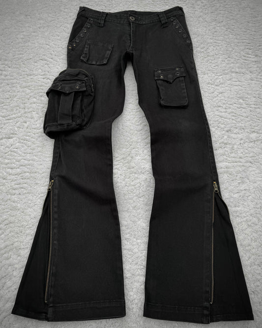 Semantic Design Studded Flared Cargo Pants