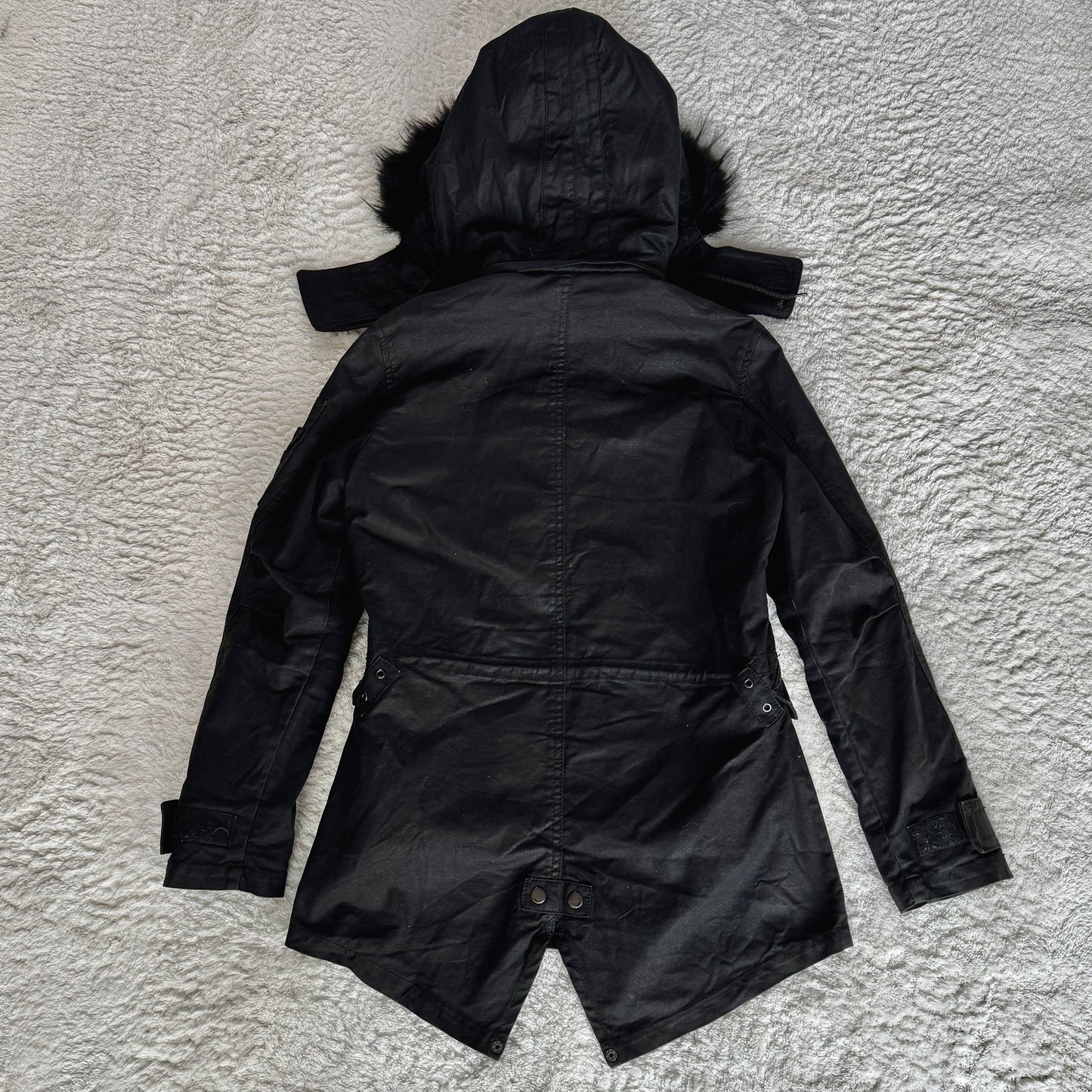 Tornado Mart Waxed Raccoon Fur Parka