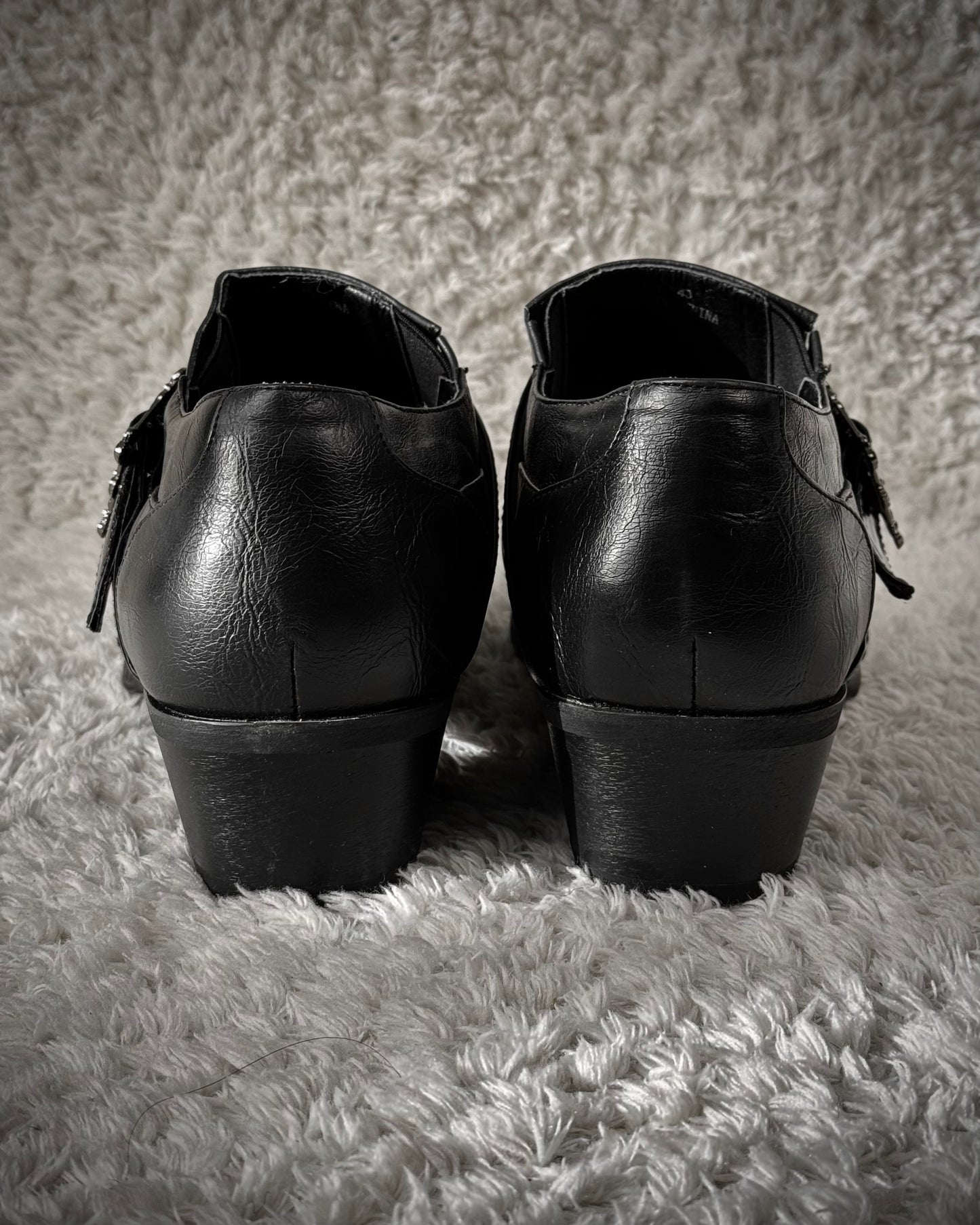 Boredom Belted Pointed Dress Boots