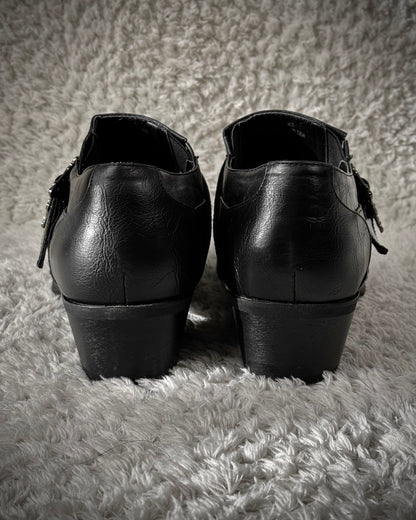 Boredom Belted Pointed Dress Boots