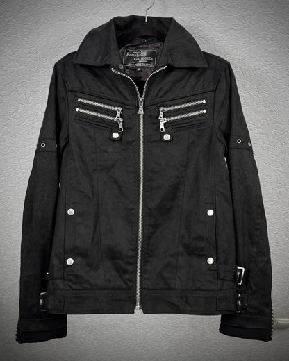 Roushatte Zippered Suede Jacket