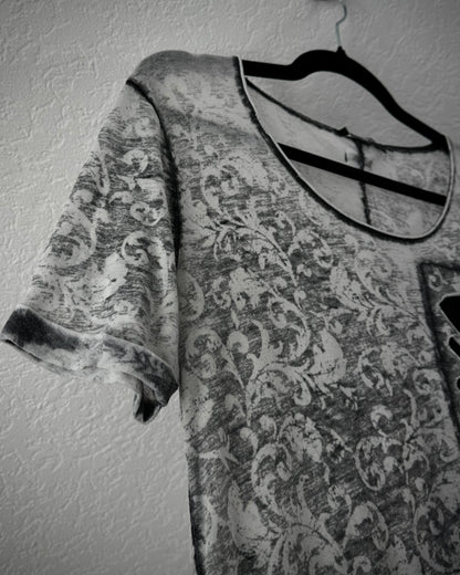 TRBC Ghost Washed Layered Distressing T-Shirt