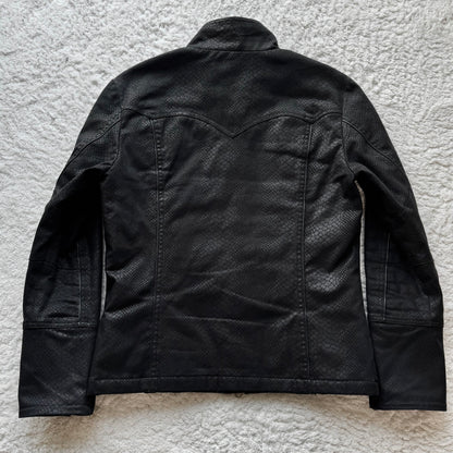 Tornado Mart Snakeskin Pattern Riders Jacket