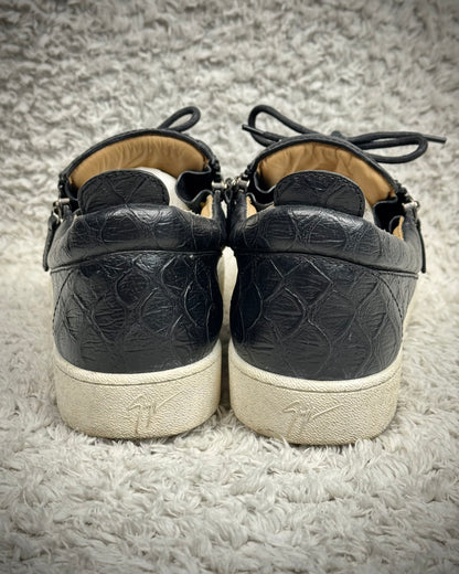 Giuseppe Zanotti Zippered Python Leather Sneakers