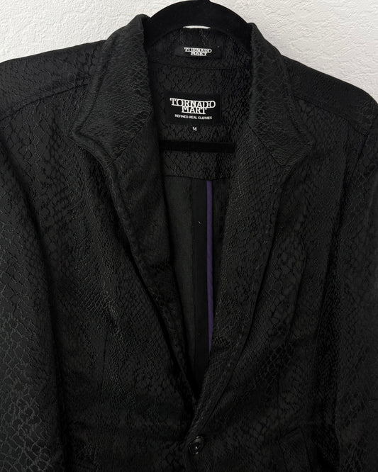 Tornado Mart Python Woven Blazer