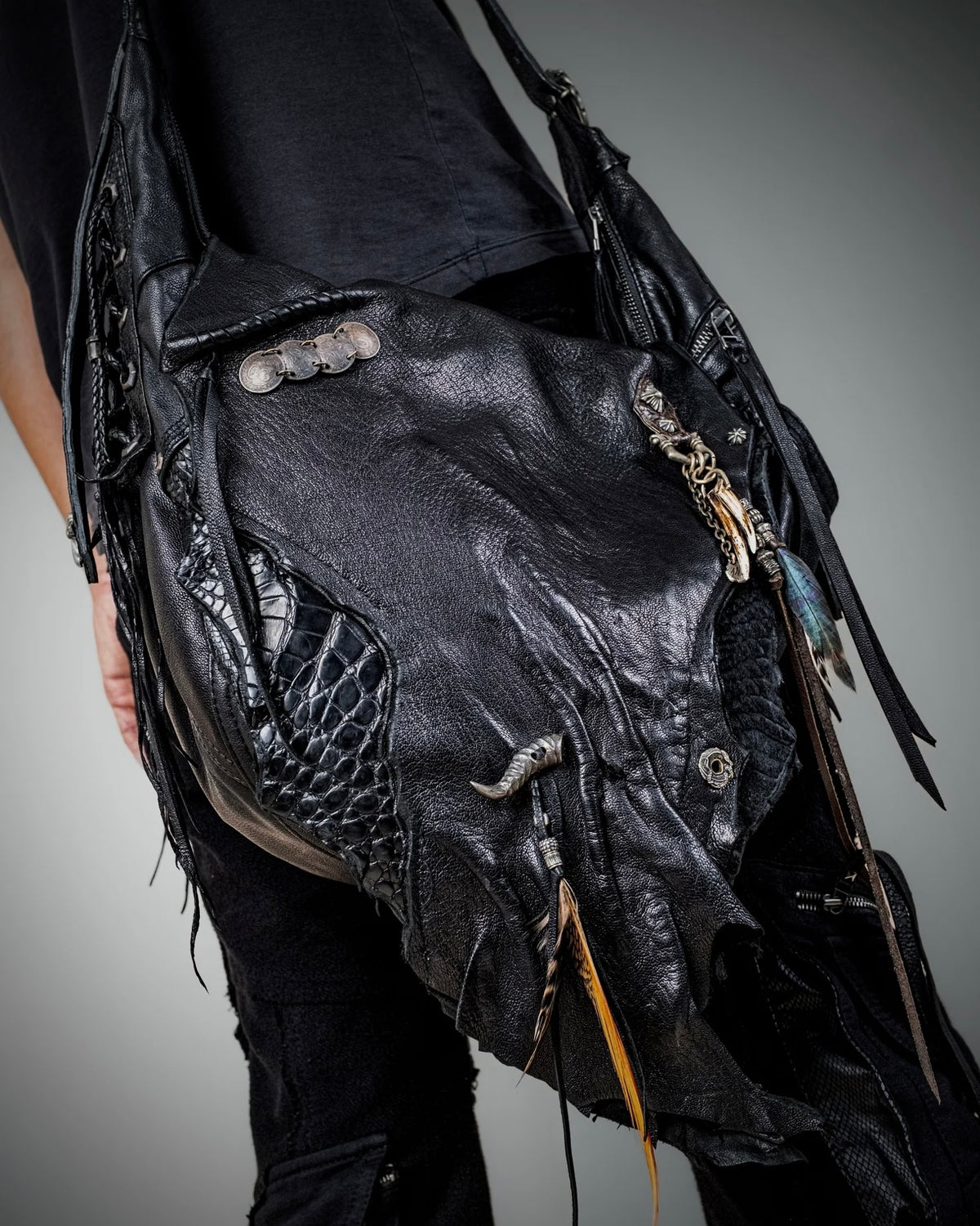 14th Addiction “Gipsy Croc” Leather Bag