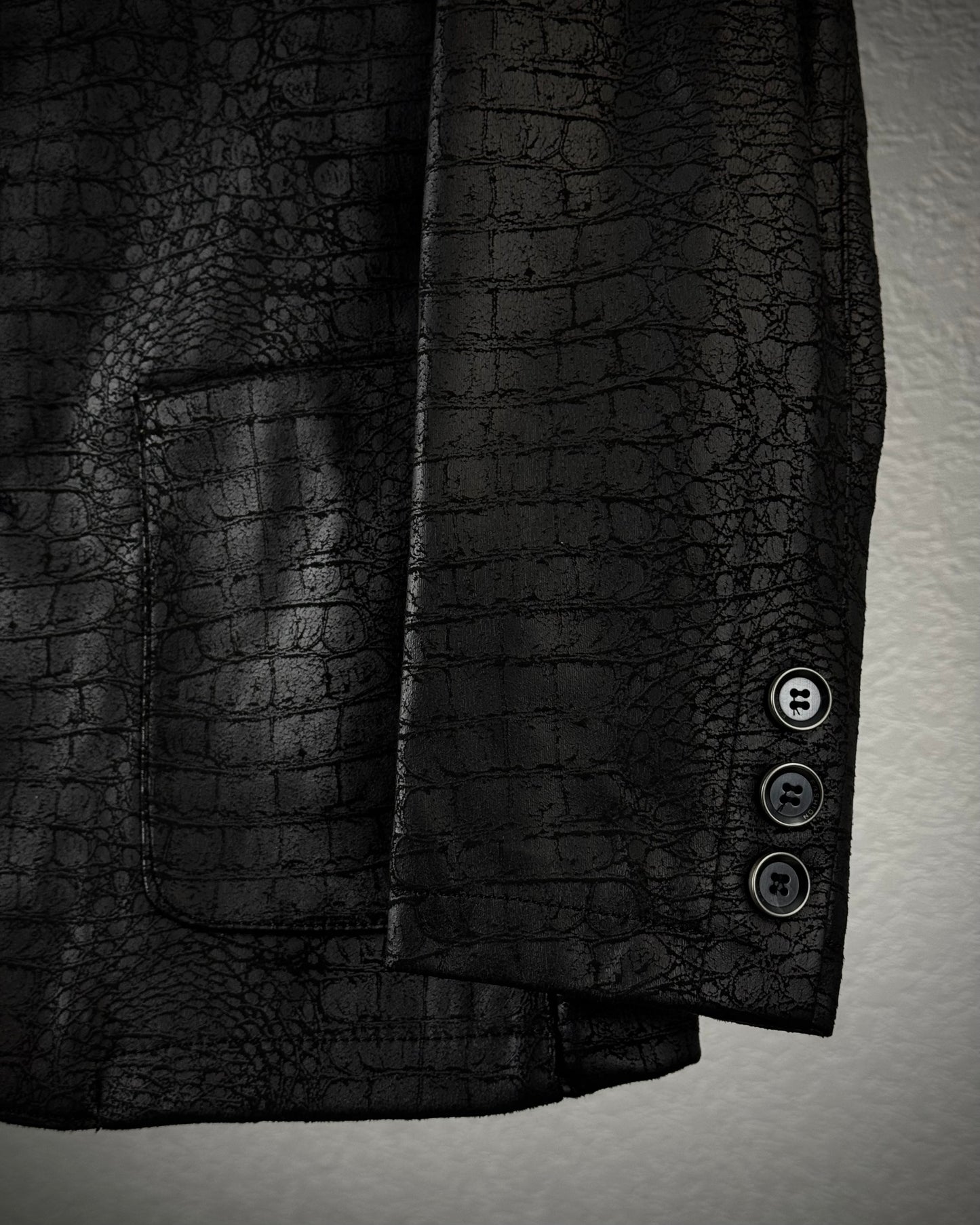 K-Boxing Crocodile Pattern Blazer