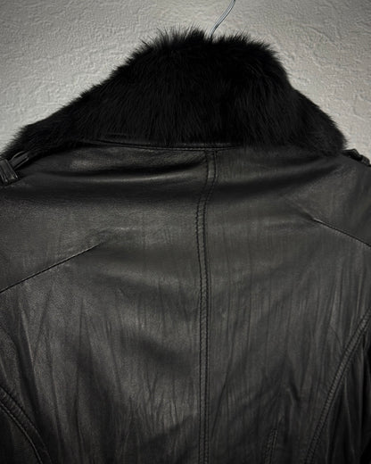 Fuga Fur Napoleon Leather Jacket