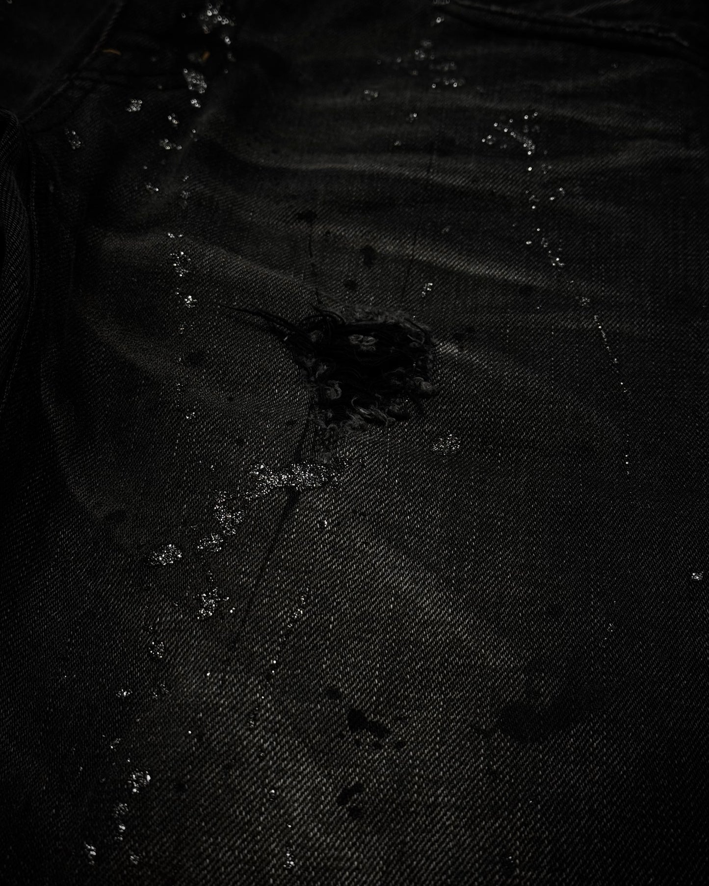 Laugst Studded Silver Splatter Bootcut Jeans