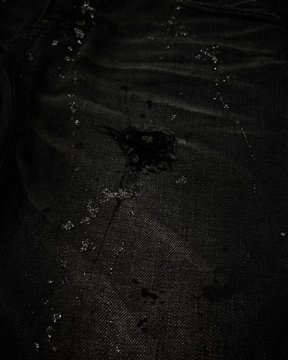 Laugst Studded Silver Splatter Bootcut Jeans