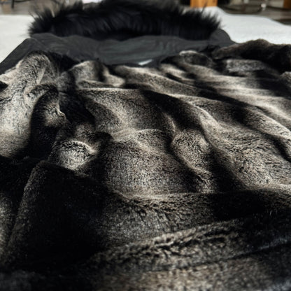 Tornado Mart Waxed Raccoon Fur Parka