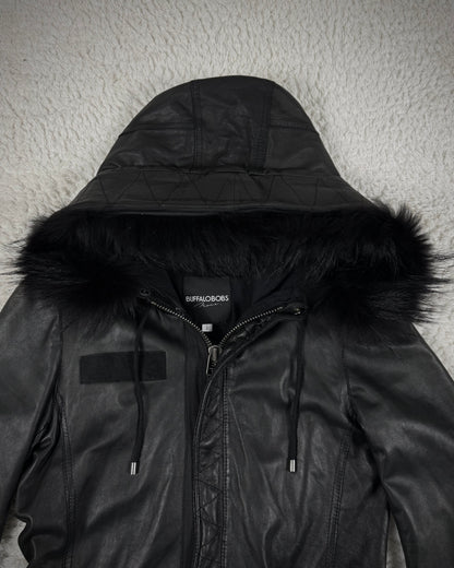 Buffalo Bobs Fur Hood Leather Parka