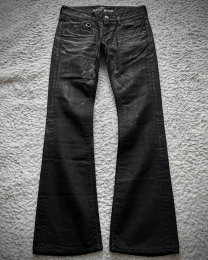 Vanquish x Murder License Waxed Clawmarks Bootcut Jeans