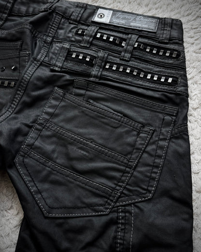 Japrag Denim Waxed Stapled Multi Panel Jeans