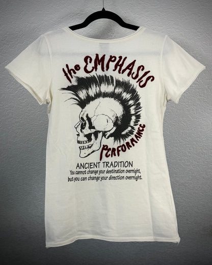 Oggeto Punk Skull 3D Embroidery T-Shirt
