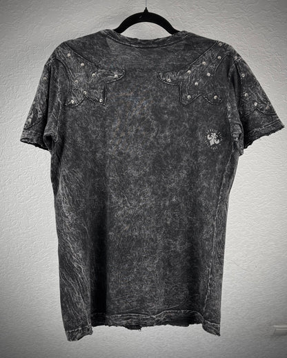 Affliction Studded Distressed T-Shirt