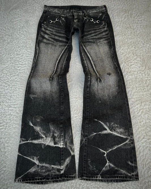 Jack Rose x Luv Maison Mechanic Hardware Flared Jeans