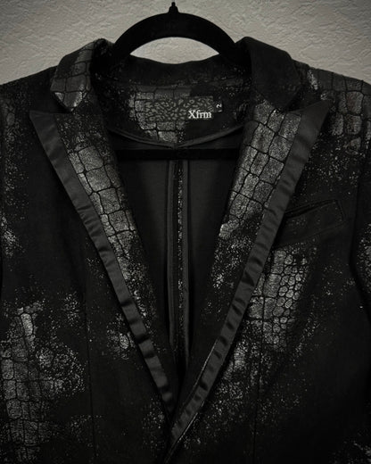 Xfrm Crocodile Waxed Blazer