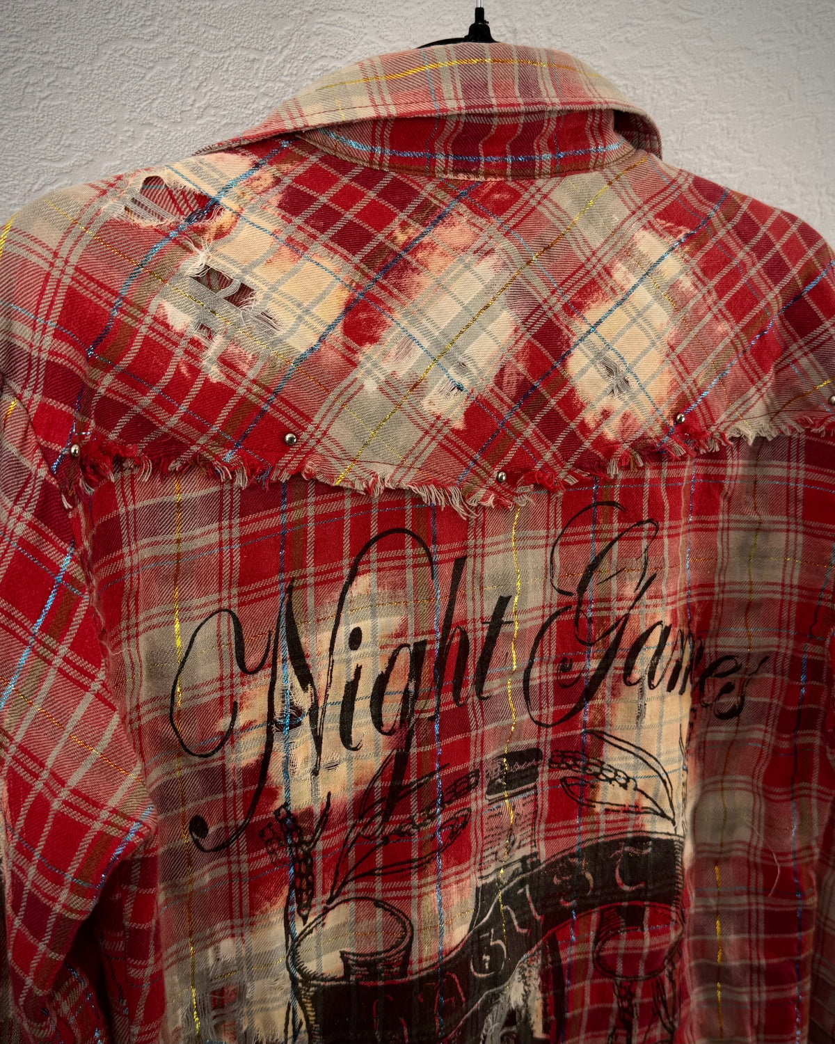 Lagust Crashed Farmer Flannel Button Up Shirt