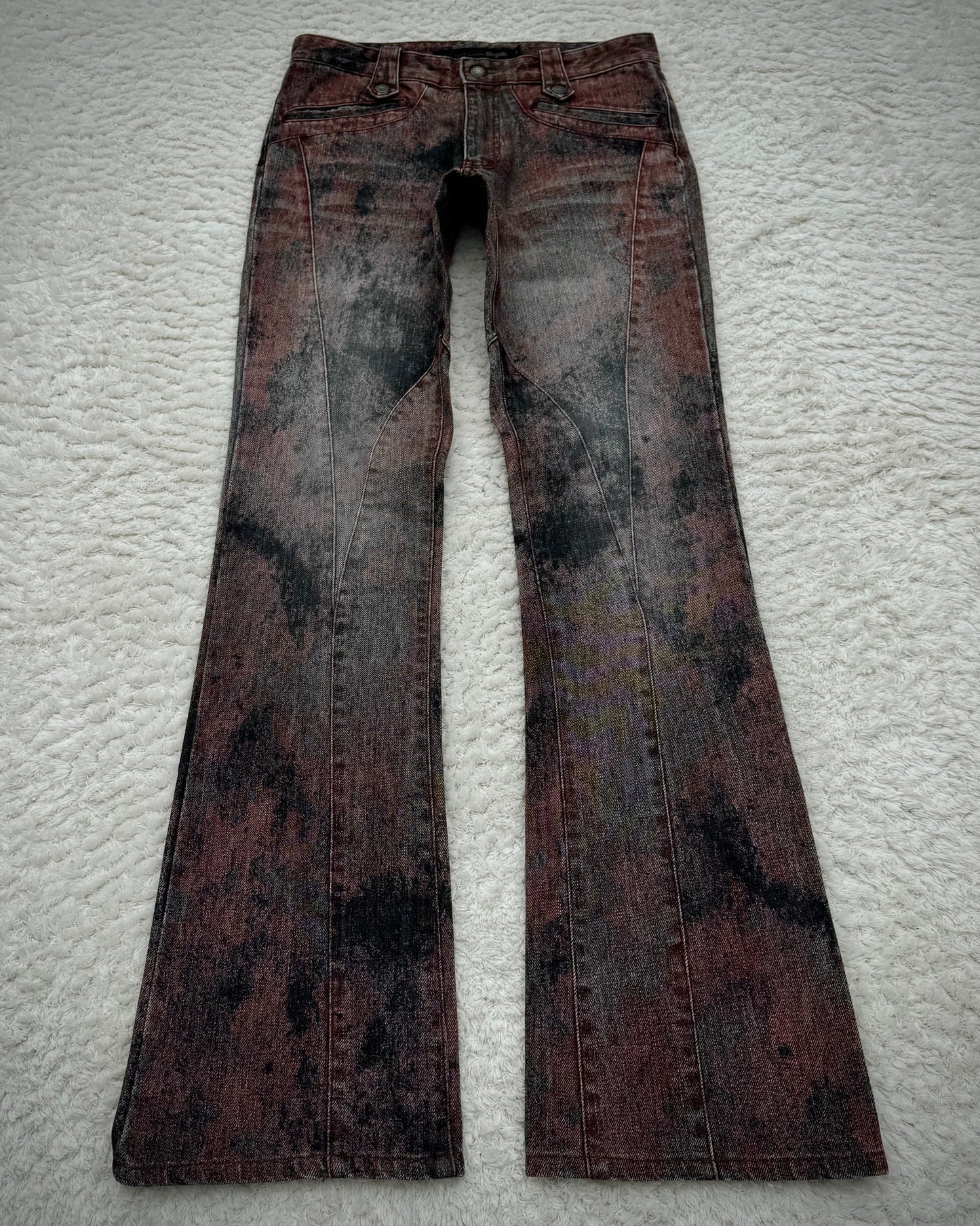Schlüssel Blood Washed Snake Hardware Bootcut Pants