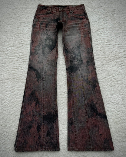 Schlüssel Blood Washed Snake Hardware Bootcut Pants