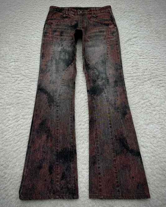 Schlüssel Blood Washed Snake Hardware Bootcut Pants