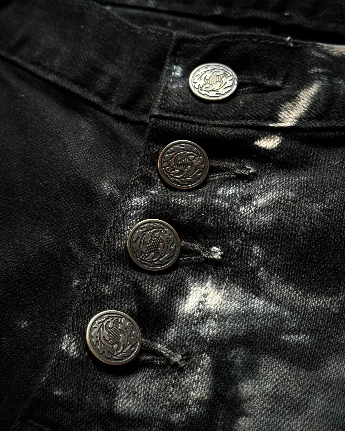 Dee Dee Marble Washed Bell Bottom Flared Jeans