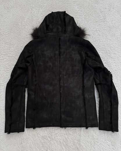 Fuga Textured Raccoon Fur Parka